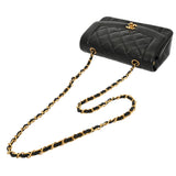 CHANEL シャネル マトラッセ ダイアナ チェーンショルダー 22cm ブラック A01164 レディース ラムスキン ショルダーバッグ Aランク 中古 銀蔵