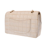 CHANEL シャネル ニュートラベルライン チェーンショルダー ベージュ A15285 レディース ナイロンジャガード ハンドバッグ ABランク 中古 銀蔵