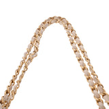 CHANEL シャネル ニュートラベルライン チェーンショルダー ベージュ A15285 レディース ナイロンジャガード ハンドバッグ ABランク 中古 銀蔵