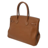 HERMES エルメス バーキン 30 ゴールド □Q刻印(2013年頃) レディース トゴ ハンドバッグ ABランク 中古 銀蔵