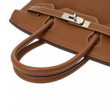 HERMES エルメス バーキン 30 ゴールド □Q刻印(2013年頃) レディース トゴ ハンドバッグ ABランク 中古 銀蔵