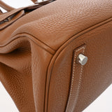 HERMES エルメス バーキン 30 ゴールド □Q刻印(2013年頃) レディース トゴ ハンドバッグ ABランク 中古 銀蔵