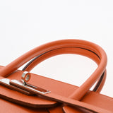 HERMES エルメス バーキン 35 オレンジ □Q刻印(2013年頃) ユニセックス ヴォーエプソン ハンドバッグ Aランク 中古 銀蔵