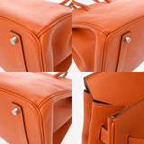 HERMES エルメス バーキン 35 オレンジ □Q刻印(2013年頃) ユニセックス ヴォーエプソン ハンドバッグ Aランク 中古 銀蔵