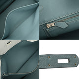 HERMES エルメス バーキン 35 SPオーダー ブロン/シエル □O刻印(2011年頃) ユニセックス トリヨンクレマンス ハンドバッグ Aランク 中古 銀蔵