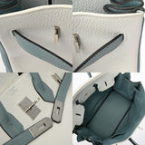 HERMES エルメス バーキン 35 SPオーダー ブロン/シエル □O刻印(2011年頃) ユニセックス トリヨンクレマンス ハンドバッグ Aランク 中古 銀蔵