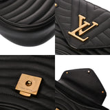 LOUIS VUITTON ルイヴィトン ニューウェーブ チェーンバッグ PM ノワール M56461 レディース カーフレザー ショルダーバッグ ABランク 中古 銀蔵