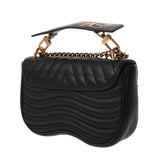 LOUIS VUITTON ルイヴィトン ニューウェーブ チェーンバッグ PM ノワール M56461 レディース カーフレザー ショルダーバッグ ABランク 中古 銀蔵