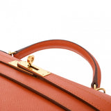 HERMES エルメス ケリー 32 外縫い オレンジ □P刻印(2012年頃) レディース ヴォーエプソン 2WAYバッグ Aランク 中古 銀蔵