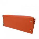 HERMES エルメス ケリー 32 外縫い オレンジ □P刻印(2012年頃) レディース ヴォーエプソン 2WAYバッグ Aランク 中古 銀蔵