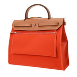 HERMES エルメス エールバッグ ジップ PM オレンジポピー/ゴールド X刻印(2016年頃) レディース トワルオフィシェ/ヴァッシュハンター 2WAYバッグ Aランク 中古 銀蔵