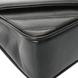 CHANEL シャネル Vステッチ チェーンショルダー 25cm ブラック レディース ラムスキン ショルダーバッグ ABランク 中古 銀蔵