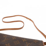 LOUIS VUITTON ルイヴィトン ポシェットツイン GM ブラウン M51852 レディース モノグラムキャンバス ショルダーバッグ Bランク 中古 銀蔵