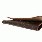 LOUIS VUITTON ルイヴィトン ポシェットツイン GM ブラウン M51852 レディース モノグラムキャンバス ショルダーバッグ Bランク 中古 銀蔵