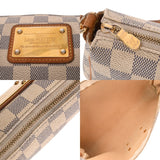 LOUIS VUITTON ルイヴィトン ダミエアズール エヴァ ホワイト N55214 レディース ダミエキャンバス ショルダーバッグ Bランク 中古 銀蔵