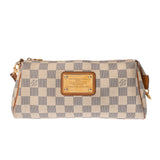 LOUIS VUITTON ルイヴィトン ダミエアズール エヴァ ホワイト N55214 レディース ダミエキャンバス ショルダーバッグ Bランク 中古 銀蔵