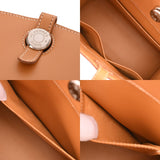 HERMES エルメス ダルヴィ MM ブラウン □D刻印(2000年頃) レディース ヴァッシュ ハンドバッグ Bランク 中古 銀蔵
