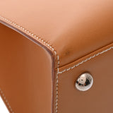 HERMES エルメス ダルヴィ MM ブラウン □D刻印(2000年頃) レディース ヴァッシュ ハンドバッグ Bランク 中古 銀蔵