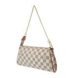 LOUIS VUITTON ルイヴィトン ダミエアズール エヴァ ホワイト N55214 レディース ダミエキャンバス ショルダーバッグ Bランク 中古 銀蔵