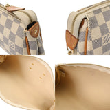 LOUIS VUITTON ルイヴィトン ダミエアズール エヴァ ホワイト N55214 レディース ダミエキャンバス ショルダーバッグ Bランク 中古 銀蔵