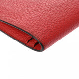 HERMES エルメス ドゴン GM ルージュピヴォワンヌ T刻印(2015年頃) ユニセックス トゴ 長財布 Bランク 中古 銀蔵
