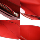 HERMES エルメス ドゴン GM ルージュピヴォワンヌ T刻印(2015年頃) ユニセックス トゴ 長財布 Bランク 中古 銀蔵