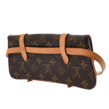 LOUIS VUITTON ルイヴィトン モノグラム ポシェットマル ブラウン M51159 レディース モノグラムキャンバス ウエストバッグ Bランク 中古 銀蔵