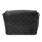 LOUIS VUITTON ルイヴィトン モノグラムエクリプス ディストリクト PM NV3 ブラック/グレー M46255 メンズ モノグラムキャンバス ショルダーバッグ ABランク 中古 銀蔵