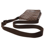 LOUIS VUITTON ルイヴィトン ダミエ ブルックリン PM ブラウン N51210 ユニセックス ダミエキャンバス ショルダーバッグ Bランク 中古 銀蔵