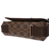 LOUIS VUITTON ルイヴィトン ダミエ ブルックリン PM ブラウン N51210 ユニセックス ダミエキャンバス ショルダーバッグ Bランク 中古 銀蔵