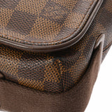 LOUIS VUITTON ルイヴィトン ダミエ ブルックリン PM ブラウン N51210 ユニセックス ダミエキャンバス ショルダーバッグ Bランク 中古 銀蔵