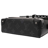 LOUIS VUITTON ルイヴィトン モノグラムエクリプス スティーマー ウエアラブルウォレット ブラック M81852 メンズ モノグラムエクリプスキャンバス ショルダーバッグ Aランク 中古 銀蔵