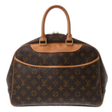 LOUIS VUITTON ルイヴィトン モノグラム ドーヴィル ブラウン M47270 レディース モノグラムキャンバス ハンドバッグ Bランク 中古 銀蔵