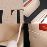 VALENTINO ヴァレンティノ ガラヴァーニ VLTNトート ホワイト/ブラック XW2B0K37FWB メンズ キャンバス レザー 2WAYバッグ Bランク 中古 銀蔵