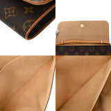 LOUIS VUITTON ルイヴィトン ポシェットツイン GM ブラウン M51852 レディース モノグラムキャンバス ショルダーバッグ Bランク 中古 銀蔵