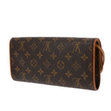 LOUIS VUITTON ルイヴィトン ポシェットツイン GM ブラウン M51852 レディース モノグラムキャンバス ショルダーバッグ Bランク 中古 銀蔵