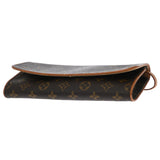 LOUIS VUITTON ルイヴィトン ポシェットツイン GM ブラウン M51852 レディース モノグラムキャンバス ショルダーバッグ Bランク 中古 銀蔵