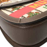 GUCCI グッチ バンブー 2WAY SONY 100周年記念モデル ホワイト/ブラウン 681173 レディース キャンバス カーフ ハンドバッグ Aランク 中古 銀蔵