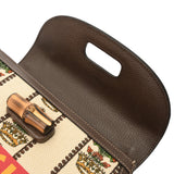 GUCCI グッチ バンブー 2WAY SONY 100周年記念モデル ホワイト/ブラウン 681173 レディース キャンバス カーフ ハンドバッグ Aランク 中古 銀蔵