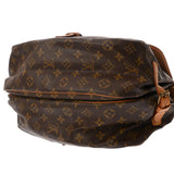 LOUIS VUITTON ルイヴィトン モノグラム ソミュール 35 ブラウン M42254 レディース モノグラムキャンバス ショルダーバッグ Bランク 中古 銀蔵