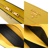 PRADA プラダ イエロー 1BH104 レディース サフィアーノレザー ショルダーバッグ ABランク 中古 銀蔵