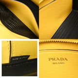PRADA プラダ イエロー 1BH104 レディース サフィアーノレザー ショルダーバッグ ABランク 中古 銀蔵