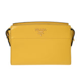 PRADA プラダ イエロー 1BH104 レディース サフィアーノレザー ショルダーバッグ ABランク 中古 銀蔵
