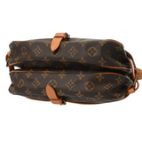 LOUIS VUITTON ルイヴィトン モノグラム ソミュール30 ブラウン M42256 ユニセックス モノグラムキャンバス ショルダーバッグ Bランク 中古 銀蔵