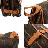 LOUIS VUITTON ルイヴィトン モノグラム ソミュール30 ブラウン M42256 ユニセックス モノグラムキャンバス ショルダーバッグ Bランク 中古 銀蔵
