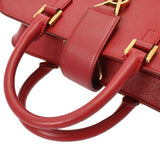 SAINT LAURENT サンローラン ベイビーカバス 2WAYバッグ レッド 372087 レディース カーフ ハンドバッグ Bランク 中古 銀蔵