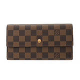 LOUIS VUITTON ルイヴィトン ダミエ ポルトフォイユ インターナショナル ブラウン レディース ダミエキャンバス 長財布 ABランク 中古 銀蔵