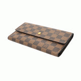 LOUIS VUITTON ルイヴィトン ダミエ ポルトフォイユ インターナショナル ブラウン レディース ダミエキャンバス 長財布 ABランク 中古 銀蔵