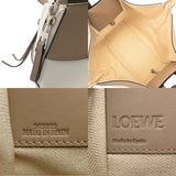 LOEWE ロエベ ハンモック スモール ホワイト/ベージュ/カーキ レディース レザー 2WAYバッグ ABランク 中古 銀蔵