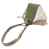 LOEWE ロエベ ハンモック スモール ホワイト/ベージュ/カーキ レディース レザー 2WAYバッグ ABランク 中古 銀蔵